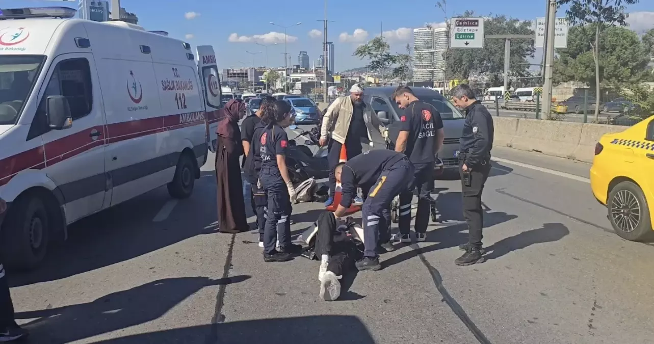 kadikoy d 100 karayolunda motosiklet kazasi bir yarali KZyjWiM1