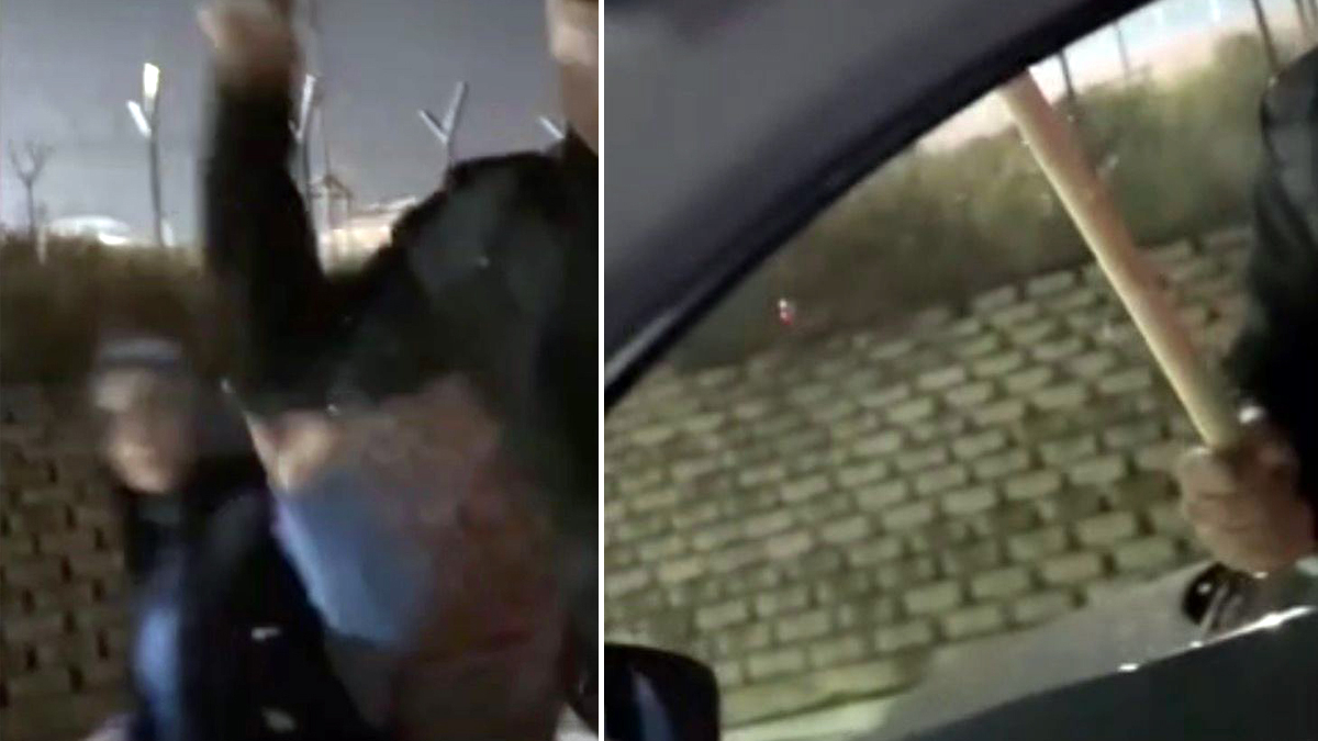 istanbulda korna yuzunden cikan tartismada bir surucu diger aracin camlarina sopayla saldirdi ArRhDszg.jpg