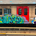 Ankarada akillara durgunluk veren olay metro vagonlarina gizlice girip grafiti yaptilar kKvKrBVr