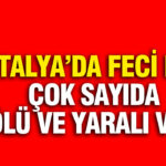 Antalyada feci kaza ucuruma yuvarlanan otomobilde 5 kisi hayatini kaybetti aBajFM3O