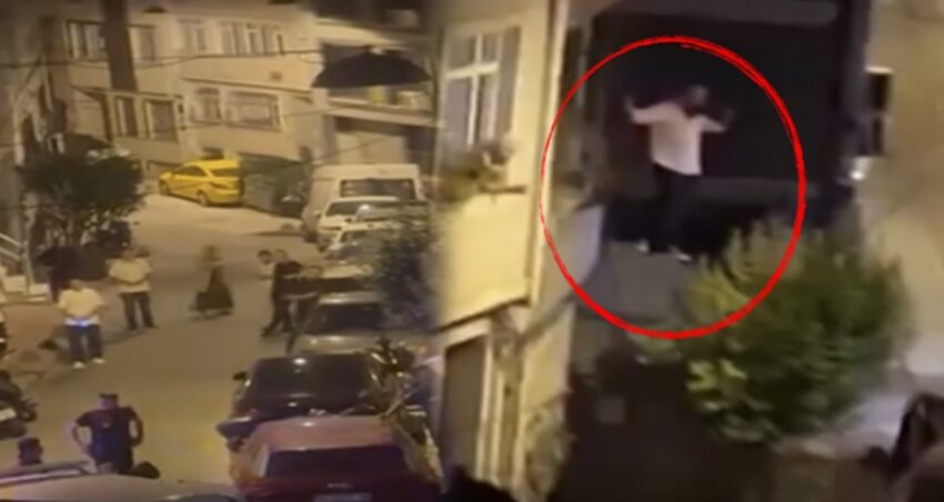 Eski sevgilisi dehseti evine tirmandi mahalleyi ayaga kaldirdi nVHv9efn